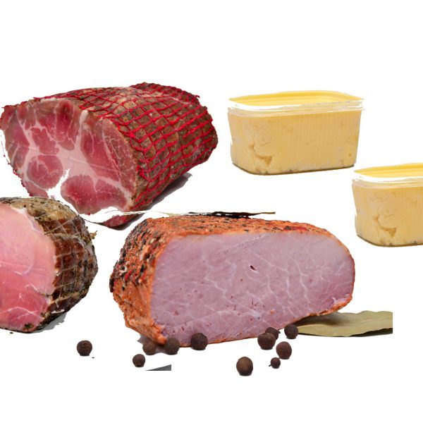 Zestaw wędliny swojskich  3 X 350g + MASŁO WIEJSKIE 1.2 KG