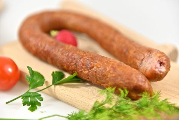 Kiełbasa Palcówka wiejska wędzona czosnkowa 500g - obrazek 2