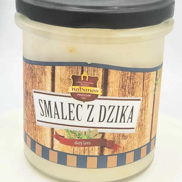 Smalec  wiejski z dzika słoik 330ml