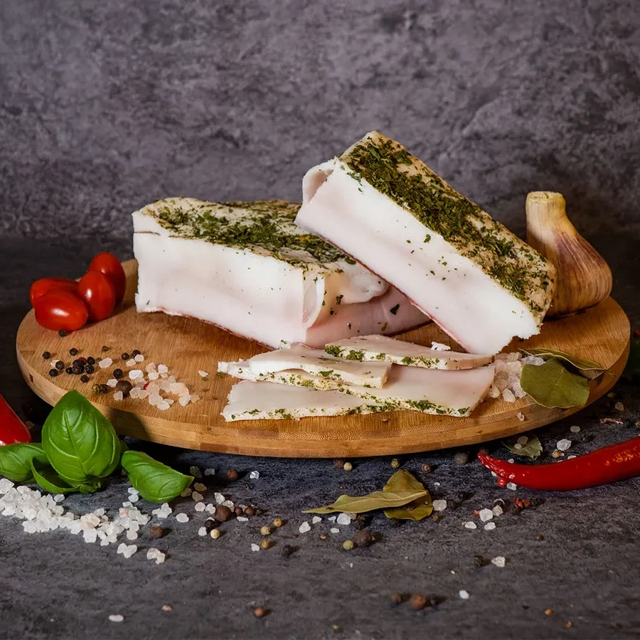 Słonina litewska gruba PLUS 5 CM Solona ok 500g